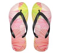 siphylline James style tie-dye rosa giallo gomma flips flops Quick-Dry donne flip per matrimonio, James Style Tie-dye Rosa Giallo, Large