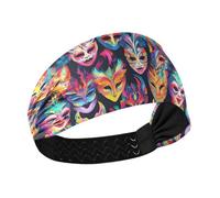 siphylline Maschere Carnevale Colore Vivido Raffreddamento Fascia Titolare Capelli Elastici per Atletica Sport Tennis Corsa