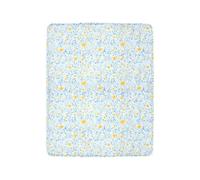siphylline Multi-Small Flowers Butterflies Giallo e Azzurro Plaid Coperta per le Donne Coperta Soggiorno Coperte 40 x 50 Coperte Donna