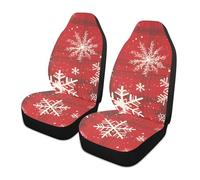 siphylline Natale rosso fiocchi di neve decorativi coprisedili per le donne carino copertura per seggiolino auto funda para carro asientos Set di 2