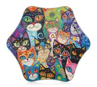 siphylline Ombrelli colorati con gatti per pioggia ombrelli per pioggia con striscia riflettente di sicurezza a prova di pizzico per ragazze ragazzi