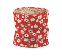 siphylline Sciarpa invernale con fiore bianco rosso country moda sciarpa pullover sciarpa per il freddo sciarpe spesse antivento per uomini e donne