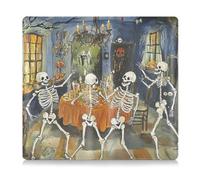 siphylline Skeletons Are Dancing - Custodia a portafoglio in pelle essenziale per titolari di auto, rimorchio, moto, barca, Gli scheletri ballano, 1 size