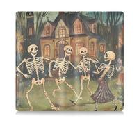 siphylline Skeletons Are Dancing - Custodia a portafoglio in pelle PU per carte di credito, documenti essenziali, patente di guida, documenti, Gli scheletri ballano, 1 size