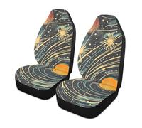 siphylline The Black Planet - Coprisedile decorativo per auto, impermeabile, per camion, impermeabile, set da 2