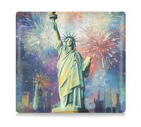 siphylline The Statue Of Liberty - Porta documenti in pelle per carta d'identità, patente di guida, chiavi di contatto, La Statua della Libertà, 1 size