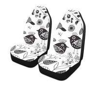 siphylline Uccelli decorativi coprisedili per camion impermeabile seggiolino auto Protector fundas para Autos asientos Set di 2