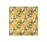 siphylline Ukiyo-e Style FIORE e bianchi uva vite sciarpa di seta gialla sciarpa scialle sciarpe di seta leggera avvolgere per le donne per bufandas para mujer