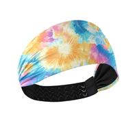 siphylline Vivace tie-dye Colore Esplosione Design Antiscivolo Titolare Fascia Organizzatore Elastico Sudato Fasce per Corsa Trucco Uso quotidiano Palestra