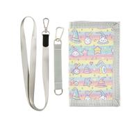 siphylline Witch Pozione Cartoon trifold portafoglio regali per giovani unico titolare di carta portafoglio per gli uomini con cordino, Cartone animato pozione strega, 1 size