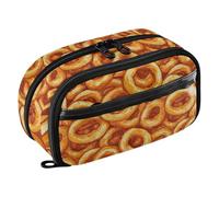 siphylline Yummy - Astuccio portapenne in PVC con anelli di cipolla fritti, essenziale per scuola, adolescenti, ragazze, ragazzi, uomini e donne