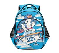 siphylline Zaini scolastici per ragazze ragazzi studenti scuola libro borsa bambini viaggio zaino cartone animato cane cielo volo, Volare il cielo del cane del, Small