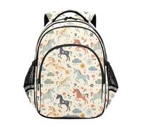 siphylline Zaino da esterno per ragazze ragazzi studenti Bookbag per ragazzi universitari casual Day pack Animal Cartoon Patterns, Modelli Animali Cartoon, M
