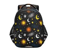 siphylline Zaino da viaggio per la scuola per bambini, adolescenti, adolescenti, librerie, adolescenti, ragazzi, zainetti da viaggio Space Star Nebulosa nero, Nebulosa Stella Spaziale Nero, M