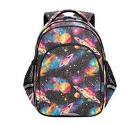 siphylline Zaino dal design pulito per ragazze ragazzi studenti scuola libro borsa ragazzi casual Day pack Pop Art Galaxy, Galassia Pop Art, Small