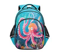 siphylline Zaino scolastico per adolescenti, ragazze, studenti delle scuole medie, borsa per libri e ragazzi, zaino da viaggio con animali marini, Animali marini, Small