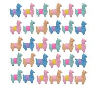 SIPLIV 30 mini gomme da cancellare 3D per bambini, simpatiche gomme da cancellare a forma di animale, per bomboniere, compiti, premi scolastici, studenti, regali per le vacanze, a forma di alpaca