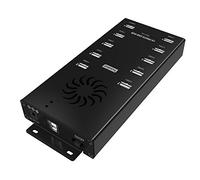 sipolar A-400 alluminio Portable USB 2.0 Hub con 10 porte caricabatterie e Refresh per computer, PC, tablet, iPhone