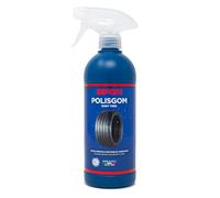 SIPOM POLISGOM Nero Gomme Auto Spray Professionale Lucida Rinnova Pneumatici Fascioni e Plastiche Esterne Protettivo Ridona Elasticità Brillantezza, Evita Screpolature 500ml Made in Italy