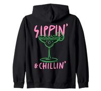 Sippin' & Chillin' Cocktail Rilassante Bevanda Estiva Felpa con Cappuccio