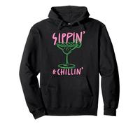 Sippin' & Chillin' Cocktail Rilassante Bevanda Estiva Felpa con Cappuccio
