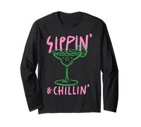 Sippin' & Chillin' Cocktail Rilassante Bevanda Estiva Maglia a Manica
