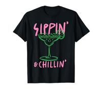 Sippin' & Chillin' Cocktail Rilassante Bevanda Estiva Maglietta