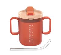 Sippy Cup - Adult Drinking Cup For Elderly | Non Spill Cups For Elderly | 300 ml Unspillable Mug With Handles | Adult Sippy Cups No Spill Drinking Tazze, Mug With Lid and Straw Pazients, Maternity