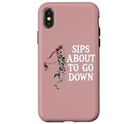 Sips About to Go Down Wine Drinking Retirement Sip Happens Custodia per iPhone X/XS
