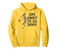 Sips About to Go Down Wine Retirement Party Life Sip Happens Felpa con Cappuccio