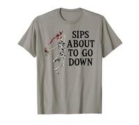 Sips About to Go Down Wine Retirement Party Life Sip Happens Maglietta