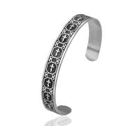 SIPURIS Bracciale da uomo con croce ortodossa russa Gesù Cristo bracciale amuleto in acciaio inossidabile gioielli religiosi cristiani, Adjustable, Acciaio inossidabile, Nessuna pietra preziosa