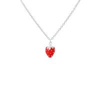 SIPURIS Collana a forma di frutta, con fragole, mirtilli, limoni, avocado, lamponi, uva, ciliegie, anguria, adorabile idea regalo per Sweety, Mini, Acciaio inossidabile, Non pietra preziosa