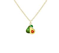 SIPURIS Collana a forma di frutta, con fragole, mirtilli, limoni, avocado, lamponi, uva, ciliegie, anguria, adorabile idea regalo per Sweety, Mini, Acciaio inossidabile, Non pietra preziosa