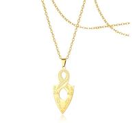 SIPURIS Collana con ciondolo a forma di scarabeo egiziano, mitologia antica, ibis calvo settentrionale, simbolo del faraone, amuleto, gioiello per donne e uomini, 0.62*1.39in, Acciaio inossidabile