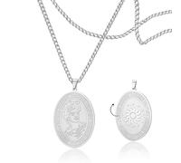 SIPURIS Collana con dio del sole, amuleto della mitologia greca, amuleto vichingo norreno, accessori per gioielli da uomo, 1.02*1.46in, Acciaio inossidabile, Nessuna pietra preziosa