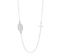 SIPURIS Collana con medaglia miracolosa della Vergine Maria per uomo e donna con ciondolo a forma di croce cattolica religiosa cattolica gioielli per battesimo