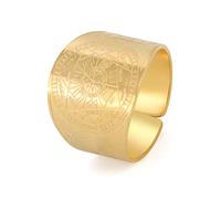 SIPURIS Sigilli dei sette arcangeli anelli da uomo sigillo di Salomone regolabile anello con sigillo amuleto kabbalah acciaio inossidabile dichiarazione anello gioielli per uomo donna