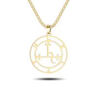 SIPURIS Sigillo dell'Arcangelo Saday Athanatos Sabaoth Collana Antico Re San 7° Arcangelo Ciondolo Collana Medaglione Talismano Protezione Amuleto Gioielli per Uomo Donna