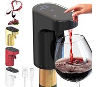 Sipvault - Dispenser intelligente per liquori, decanter elettrico per vino, quantità regolabile per alcol (nero)