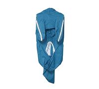 SIQI Pet Supplies Protezione completa della pancia a quattro zampe Copertura impermeabile per cani di grossa taglia Coda impermeabile Poncho per cani di taglia media e grande-Blue male dog||12XL