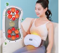 SIQINAA Massaggiatore Addominale Elettrico, Strumento per Impastare La Pancia con Doppio Disco Grande, Massaggio Profondo con 12 Magneti, Regolazione a 3 Marce, Mantenimento dello Stomaco