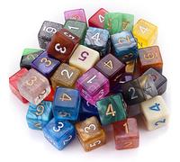 SIQUK Set di 42 dadi colorati a 6 lati per DND, MPG, MTG e Dungeons & Dragons