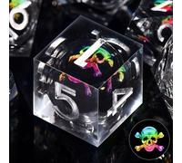 SIQUK Set di 7 dadi DND dadi da gioco Liquid Core dadi poliedrici con confezione regalo per dungeons e dragons RPG MTG