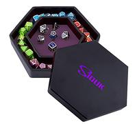 SIQUK Tavola Dadi PU e Velluto Vassoio per Dadi per DND RGP Giochi da Tavolo, Viola