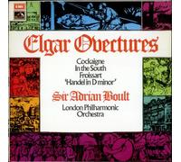 SIR ADRIAN BOULT - ELGAR OVERTURES[ASD2822]1972 VINYL LP[POSTAGE STAMP NIPPER]