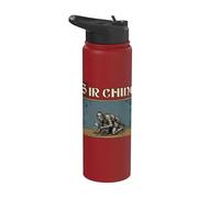 Sir Ching Ricerca Cavaliere Medievale Meme Renaissance Joke Stainless Steel Insulated Water Bottle