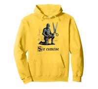 Sir Cumcise Funny Offensive Knight Meme Adult Humor Felpa con Cappuccio