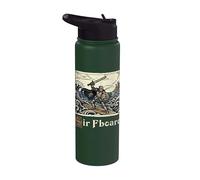 Sir FBoard Tavola da Surf Medieval Knight Meme Renaissance Stainless Steel Insulated Water Bottle