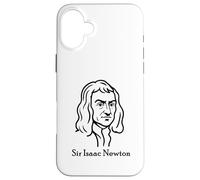 Sir Isaac Newton Disegno Minimalista Custodia per iPhone 16 Plus